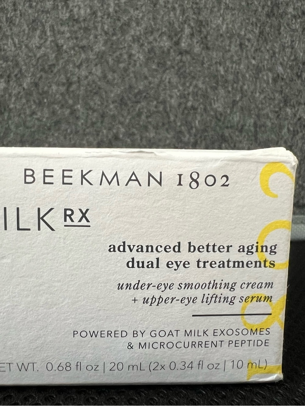 Beekman 1802 Advanced Better Aging Dual Eye Treatments - White & Yellow Accents